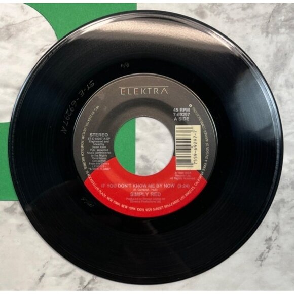 Simply Red If You Dont Know Me By Now / Move On Out 45 Vinyl 80s Pop Elektra - Picture 1 of 6